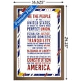 thumbnail image 3 of The United States Of America - Constitution Preamble Wall Poster, 14.725" x 22.375", Framed, 3 of 3