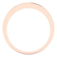 thumbnail image 5 of 0.84 ct Brilliant Princess Cut Simulated Turquoise 14k Rose Gold Stackable Band SZ 8, 5 of 6