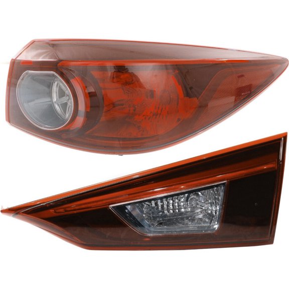 Set of 2 Tail Lights Taillights Taillamps Brakelights Driver & Passenger Pair