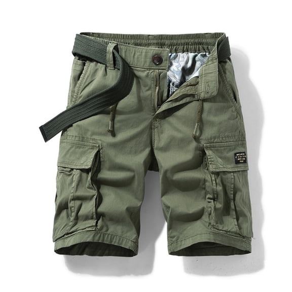 LYMAYTER‌ 28-40 Men Cargo Shorts Summer Stretch Relaxed Utility Outdoor Casual Comfortable for Shorts