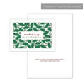 thumbnail image 2 of Masterpiece Holly Berry Merry Christmas Laser Cut Cards / 10 Boxed Holiday Card Set With Coordinating Full Color Envelopes / 5" x 7" Laser Cut Folded Winter Greenery Greeting Cards With Inside Verse, 2 of 6
