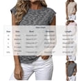 thumbnail image 3 of Karymi Shirts for Women Cap Short Sleeve T-Shirt, Crew Neck Loose Fit Marled Textured Pullover Blouse, Casual Tank To Womens Workout Tops, 3 of 6
