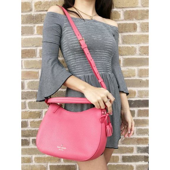 NWT Kate Spade Hayes Street Small Aiden Warm Guava Coral Pink Satchel Crossbody