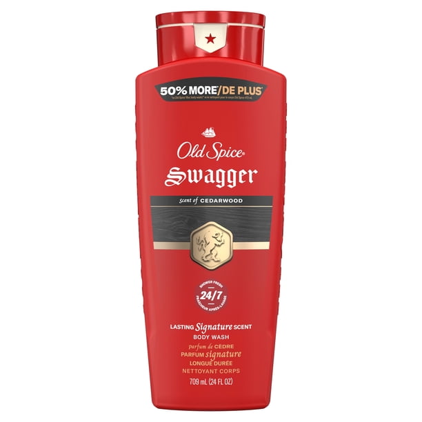 大容量Old Spice Swagger ボディソープ 987ml 4本セット Old Spice Red Collection Body Wash for Men, Swagger Scent, Shower