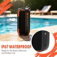 thumbnail image 3 of Portable Bluetooth Speaker,Wireless Speaker with Deep Bass Sound,Outdoor Speakers with Bluetooth 5.3,LED Lights,Dual Pairing for Home,Party, 3 of 8