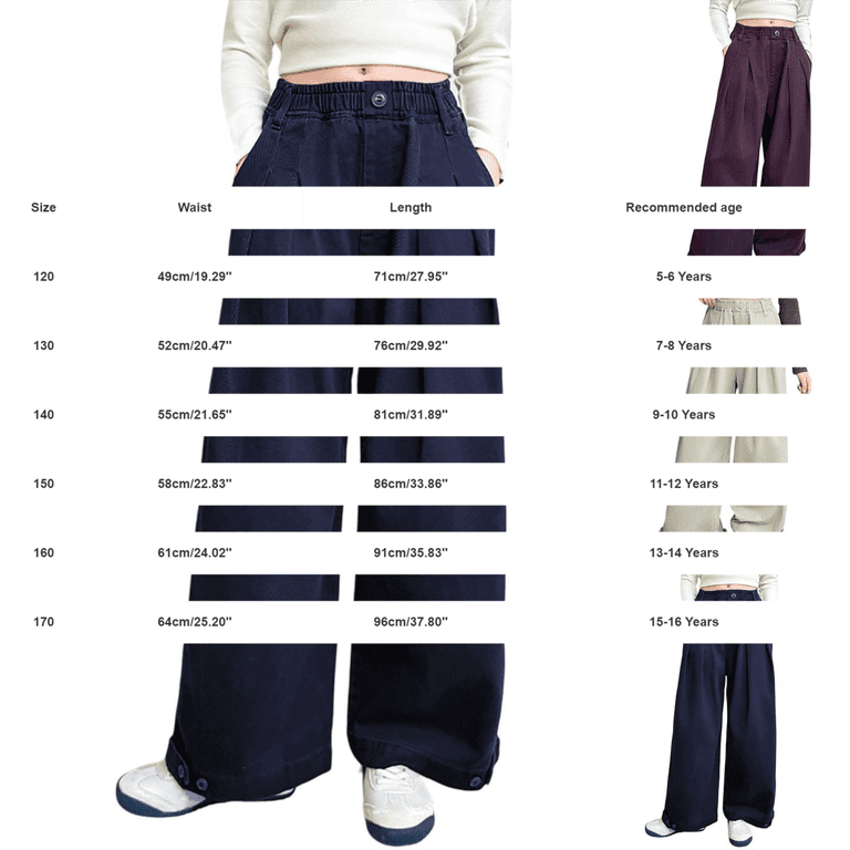 Multi Colors Pleated Baggy Wide Leg Pants, Wrinkle Resistant