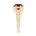 thumbnail image 3 of ANGARA Natural Solitaire Round 2.1 ct Ruby Celtic Knot Engagement Ring in 14K Yellow Gold for Women (Size-8mm) | July Birthstone, Birthday, Anniversary, Jewelry Gift for Women | Natural Ruby Ring, 3 of 10