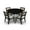 Black, variant on Homestyles Brentwood 5-Piece Mid-Century Wood Round Dining Set in Brown