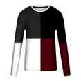 thumbnail image 4 of Blusas y camisas de manga larga con cuello redondo para hombre, estilo casual, cuello redondo, manga larga, estampado, blusa para hombre, 4 of 4