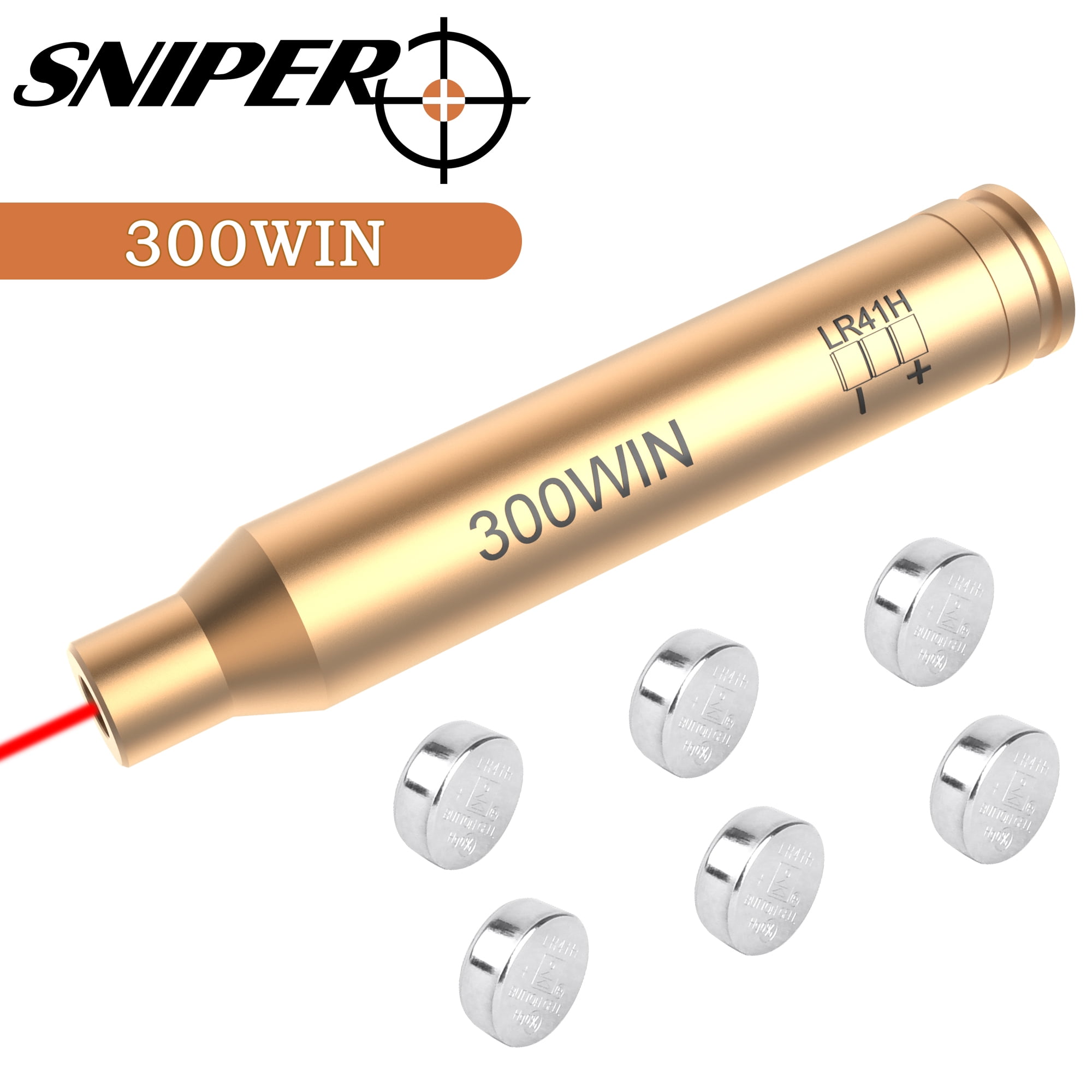 300WIN MAG Red Laser Sight Cartridge Bore Boresighter Caliber for Rifles Hunting 