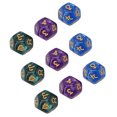 thumbnail image 1 of 12 Sided Dice, Durable Oxidant  Plastic Teaching Dice 9Pcs  For Education, 1 of 8