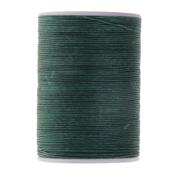 Hilo encerado duradero, 0,5 mm, 130 metros, cordón de poliéster, costura, artesanía en cuero Verde