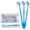 Blue, variant on Disposable Dental Mirrors with Spatula Handle, Individually Wrapped, 100 Pack – White