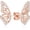 Rose Gold-Butterfly Wings-1 Pair, variant on butterfly wing earrings, 18K gold-plated CZ imitation diamond silver stud earrings, women's mini butterfly ear cartilage earrings, gold stud earrings.