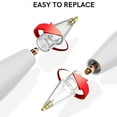 thumbnail image 4 of 2 Pcs Pencil Tips compatible for Apple Pencil 2nd/1st Gen,Metal Wear-Resistant Tips, Precise Control, 4 of 5