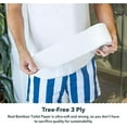thumbnail image 3 of Reel Bamboo Toilet Paper, 3-Ply, Eco-Friendly, 48 Rolls, 300 Sheets Per Roll, 3 of 5