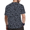 thumbnail image 2 of Wukai Gothic Skull Print Men's Short-Sleeved Mesh T-Shirt,Quick-Dry Short Sleeve Workout T-Shirt-Medium, 2 of 8