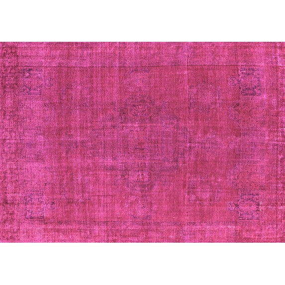 Ahgly Company Indoor Rectangle Oriental Pink Industrial Area Rugs, 2' x 3'