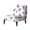 Colorful Butterflies, variant on HELLHERO Anti Scratch Soft Fabric Armless Accent Chair Protector for Armless Chair, Armless Chair Slipcover Deer and Snowflake Pattern Design