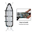thumbnail image 4 of HELLHERO Floral Starry Sky Pattern Ironing Board Cover Hook & Loop Straps Replacement Accessories Breathable Elastic Edge, 4 of 5