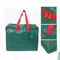 thumbnail image 6 of Nkmbld 2Pcs Heavy Duty Large Christmas Tree Storage Bag PE Woven Festive Gift Organizer Storage Bag Moving Storage Bag with Durable Reinforced Handles, Green, 6 of 6