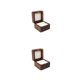 thumbnail image 2 of Caja de joyería Minnieouse para Matrimonio Ceremonia de boda anillo Colgante Soporte color Negro, 2 of 6