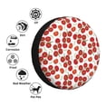 thumbnail image 4 of Honeii Tomato Print Tire Covers, Waterproof Anti-UV Sun Snow Rain Tire Covers for Trailers, RV, Camper, SUV, Truck-15 inch, 4 of 6
