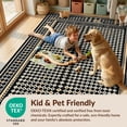 thumbnail image 4 of Design&I 9'x12' Washable Area Rug Farmhouse Abstract Geometric Moden Tapetes Para Sala Large Alfombras for Dining Room, Basement, Office, Snag-Free, 4 of 7