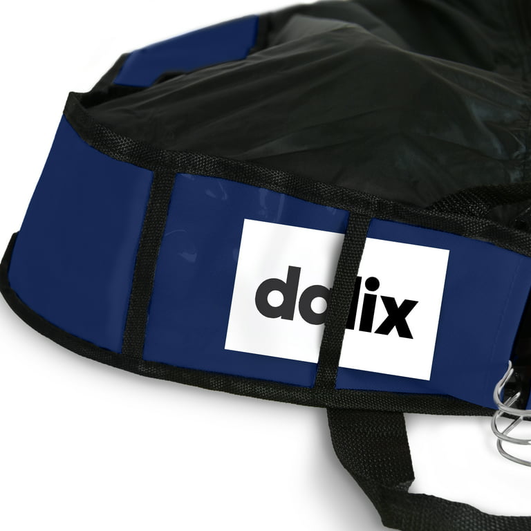 DALIX 60 Professional Garment Bag Cover for Suits Pants and Gowns Dresses  (Foldable) Navy Blue 