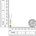 thumbnail image 6 of Gem Stone King 925 Silver and 10K Yellow Gold Green Peridot and White Lab Grown Diamond Pendant Necklace for Women | 0.53 Cttw | Gemstone August Birthstone | Heart Shape 5MM | With 18 inch Chain, 6 of 6