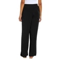 thumbnail image 2 of Three Dots Women's Elastic Pull On Pant with Pockets, Green, Large, 2 of 10
