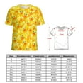thumbnail image 2 of Yellow Duck Pattern Women's T-Shirt Short Sleeve T Shirts Tops Tee Ladies Loose T, 2 of 6