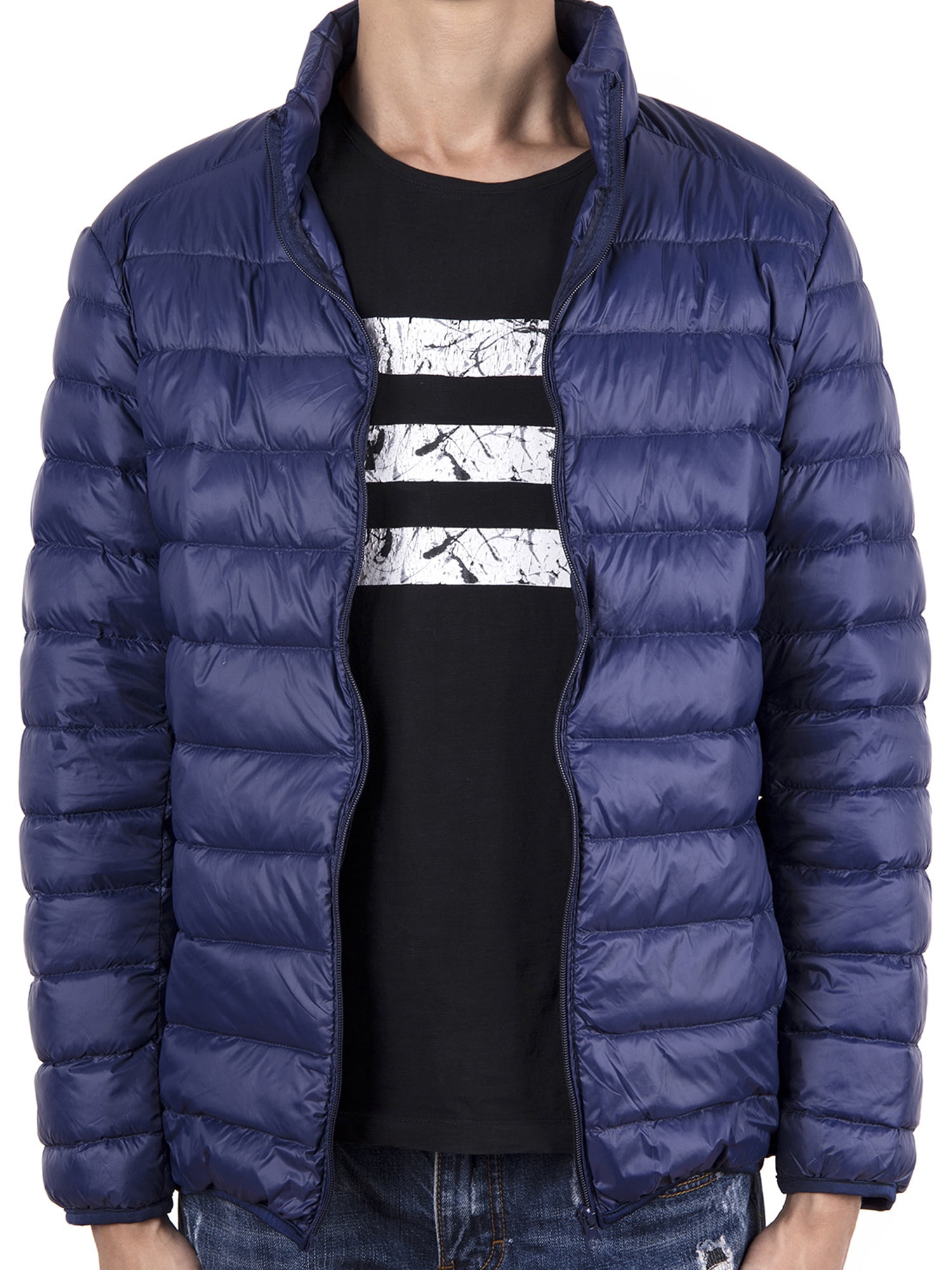 Lelinta Lelinta Mens Packable Down Jacket Weatherproof Winter Coat