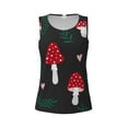 thumbnail image 3 of Picia Amanita Mushroom Pattern Women's Workout Tank Top,Breathable Activewear,Slim Fit Athletic Top,Versatile Workout Moisture-wicking top-XX-Large, 3 of 9
