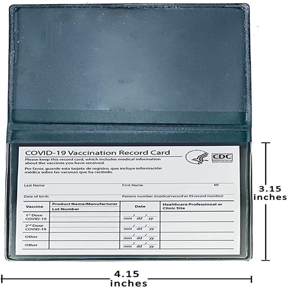 Speedbyte 3x4 Card Holder for CDC Vaccination Card CDC Vaccine Card Holder to Protect Your CDC Vaccine Cards Vaccine Card Holder to Protect Your CDC Vaccine Certificate from Getting Wet or Dirty Marble grey 