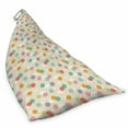 thumbnail image 2 of Birthday Lounger Chair Bag, Pastel Colored Balloons Flying over the Fluffy Clouds Party and Design, High Capacity Storage with Handle Container, Lounger Size, Multicolor, by Ambesonne, 2 of 5