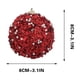 thumbnail image 2 of Adornos para árbol de Navidad de 8 cm - Decoraciones colgantes de espuma de lentejuelas, decoración navideña brillante para árbol festivo, 2 of 6