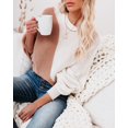 thumbnail image 2 of Round Neck Color Block Sweater, 2 of 3