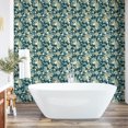 thumbnail image 4 of Ambesonne, Flowers Vintage Peel & Stick Wallpaper for Home, Wild Jungle Boho, 13"x100", Avocado Green Cream, 4 of 5