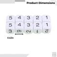 thumbnail image 4 of Classic Acrylic Game Dice Set - 10 Pieces Clear Numeric Dice for Party Games, Math Learning, and More - 0.6 x 0.6 x 0.6 Inches Perfect for Board Games Dungeons & Dragons Educational Activities, 4 of 5