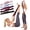 2PCs,Hot Pink, variant on Numbered Resistance Band,8-segmented Fitness Resistance Band for Stretching and Yoga,Full Body Stretching Shaping Equipment,Stretching Strap with Multi-Loop for Stretch Your Hips,Shoulders,Legs