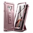 thumbnail image 1 of Dexnor Full Body Case for Samsung Galaxy Note 9/6.4 inches, [Built in Screen Protector and Kickstand] Heavy Duty Military Grade Protection Shockproof Protective Cover for Galaxy Note 9, Pink, 1 of 6