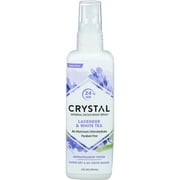 Angle View: Crystal Essence Mineral Deodorant Body Spray Lavendar & White Tea 4 oz
