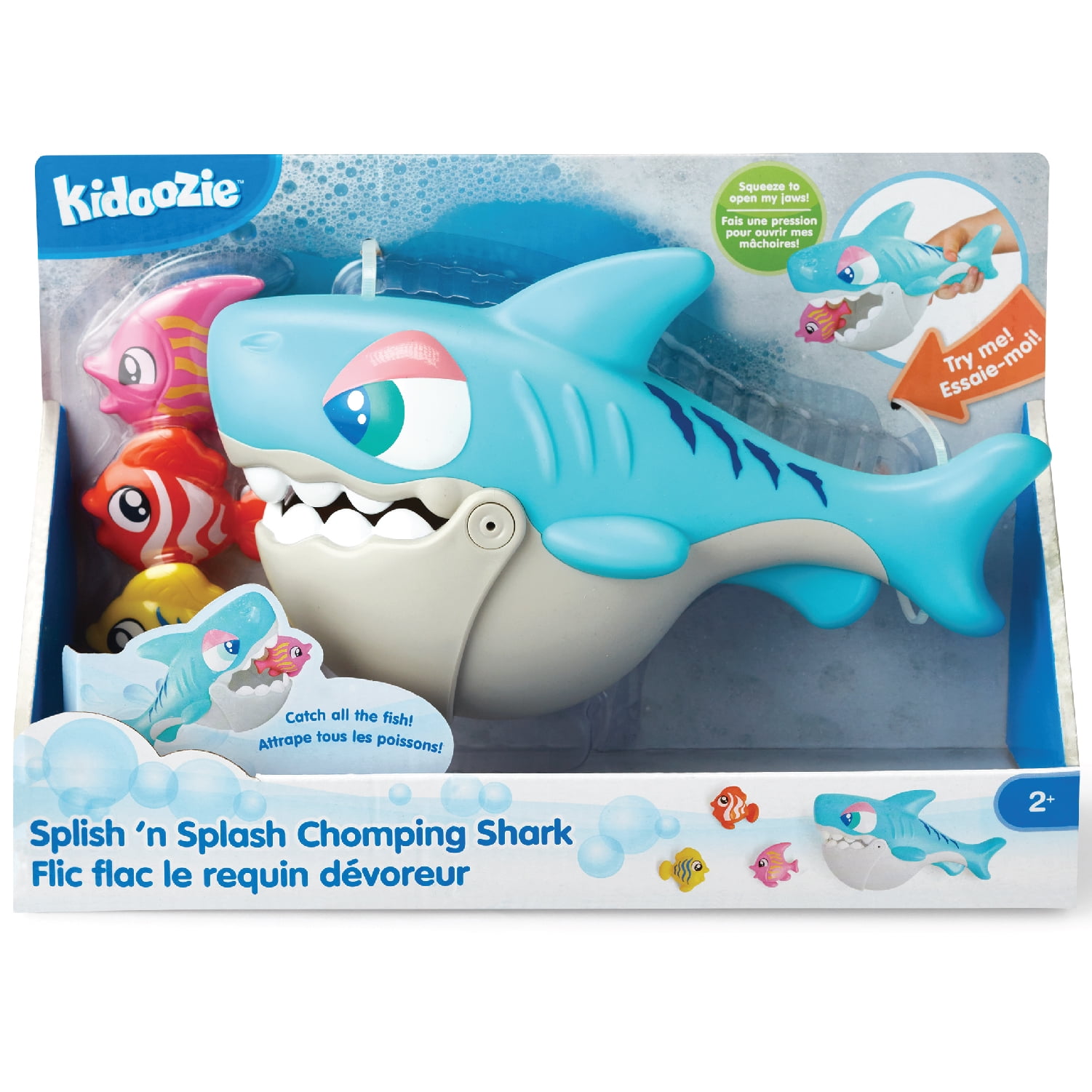 トイガン shark Kidoozie Splish 'n Splash Chomping Shark, Bathtime Tub Toy for