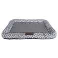 thumbnail image 5 of Contemporary Home Living 34" Gray Border Large Rectangular Lattice Cushion, 5 of 11