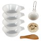 thumbnail image 1 of Tazón para acampar de grado alimenticio Utensilios de cocina para exteriores Utensilios de vajilla de sopa plegable Ligero para cocina Blanco 7 Piezas Zulema Cuenco al aire libre, 1 of 8