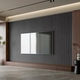 thumbnail image 5 of Art3dwallpanel 2PCS 95.7''x24'' Wood Slat Acoustic Panels, MDF 3D Decorative Wall Paneling,Black,31.9 sq.ft., 5 of 8