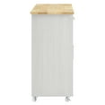 thumbnail image 2 of Modway Wood Culinary Kitchen Cart with Full-Glide Drawers in White/Natural, 2 of 3
