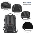 thumbnail image 3 of Smicure Travel carry on Backpack Laptop Business 18.5 Inch Business Slim Sturdy College School Computer Bag.Gray, 3 of 8