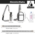 thumbnail image 4 of MoKo Clear Bag for Stadium Use Crossbody Purse for Women Clear Chest Bag with Adjustable Strap,Black, 4 of 7